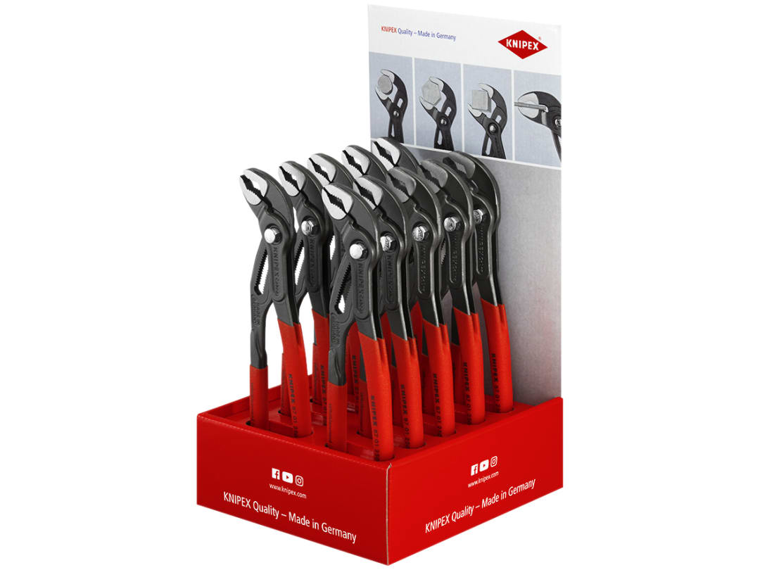 Knipex Cobra® Water Pump Pliers (Counter Display of 10 x KPX8701250) 00 18 01 V11