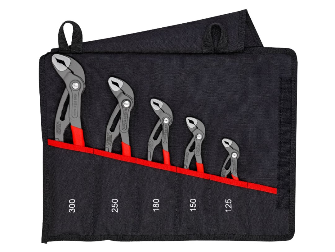Knipex 00 19 55 S5 Cobra® Water Pump Plier Set, 5 Piece 00 19 55 S5