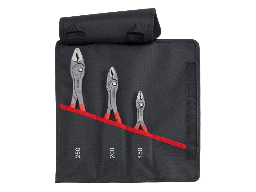 Knipex 00 19 61 V01 TwinGrip® Slip Joint Pliers Set, 3 Piece 00 19 61 V01