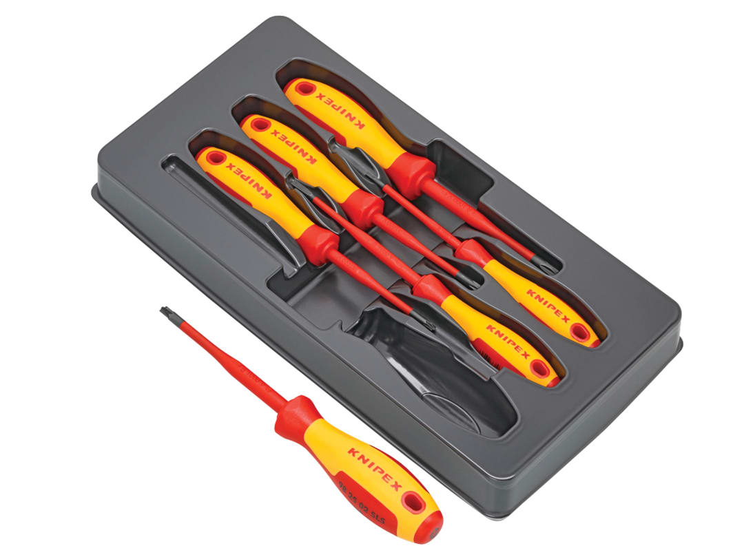Knipex 00 20 12 V05 VDE Screwdriver Set, 6 Piece 00 20 12 V05