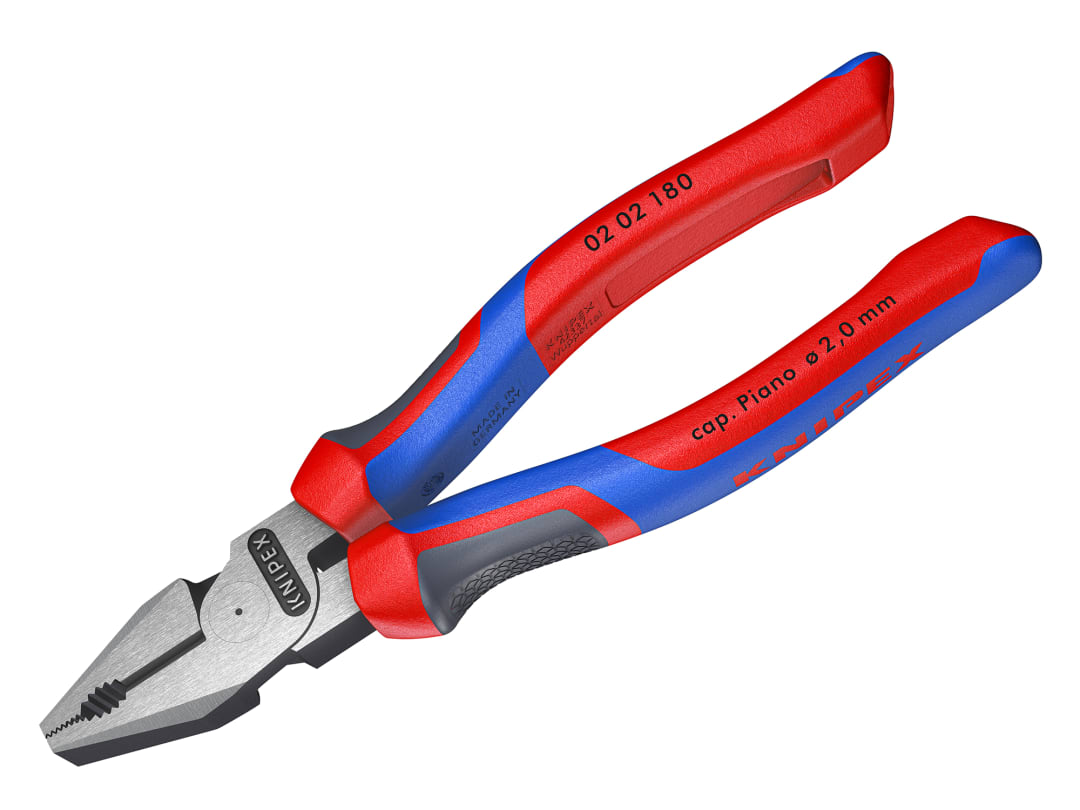 Knipex 02 02 180 High Leverage Combination Pliers Comfort Handles 180mm 02 02 180 SB