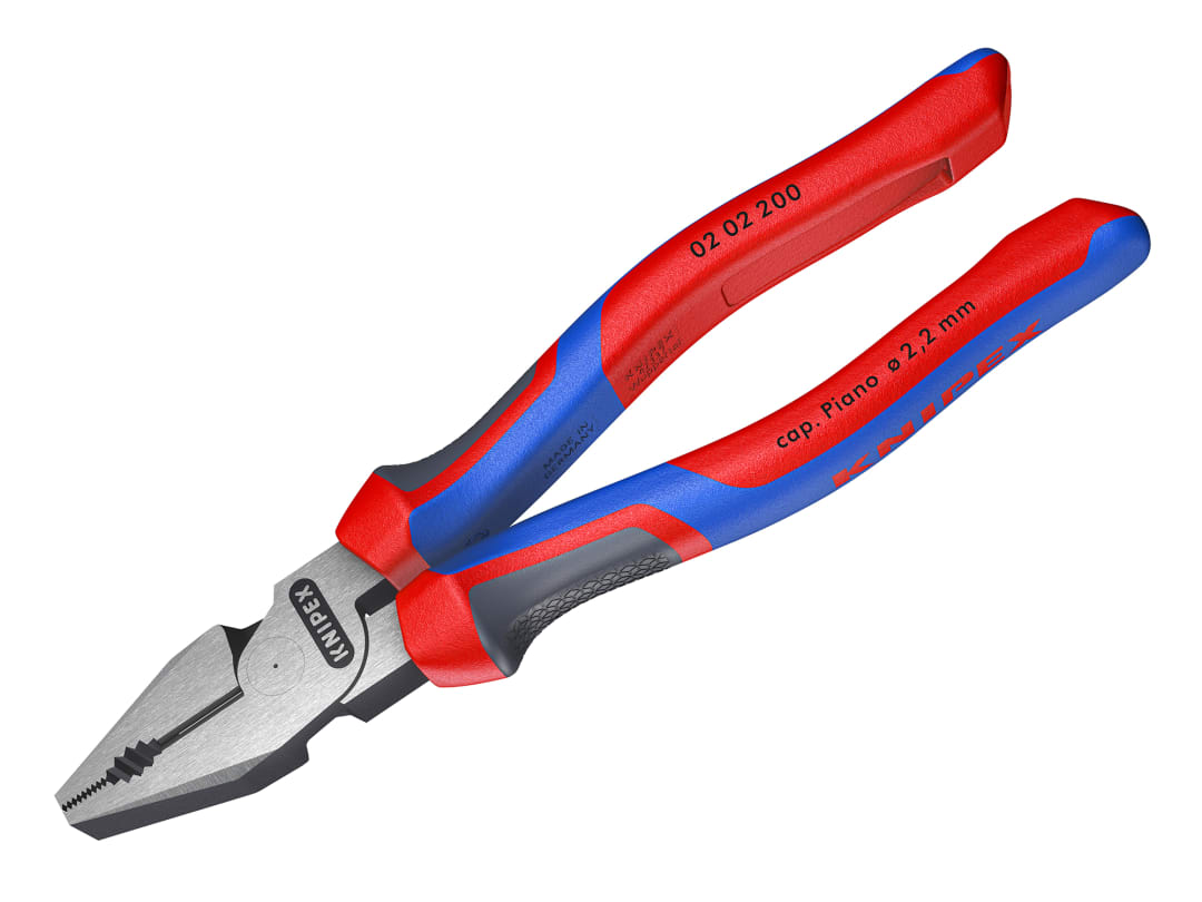 Knipex 02 02 200 High Leverage Combination Pliers Comfort Handles 200mm 02 02 200 SB