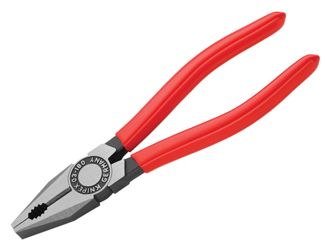 Knipex Combination Pliers PVC Grip 180mm 03 01 180 SB