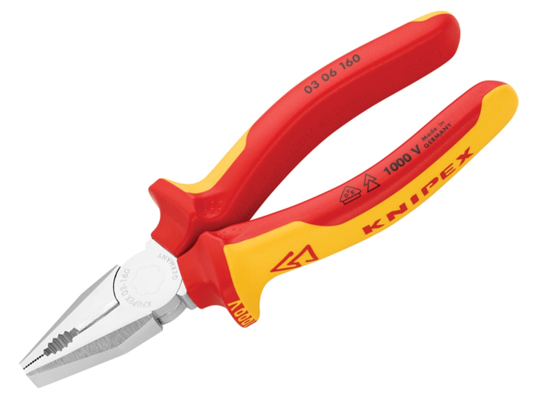 Knipex 03 06 160 VDE Combination Pliers 160mm 03 06 160 SB