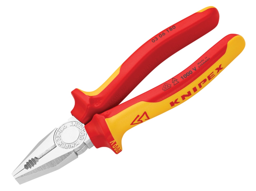 Knipex 03 06 180 VDE Combination Pliers 180mm 03 06 180 SB