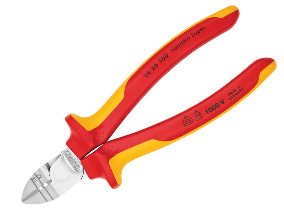 Knipex 14 26 160 VDE Diagonal Insulation Stripper 160mm 14 26 160 SB NEW VERSION