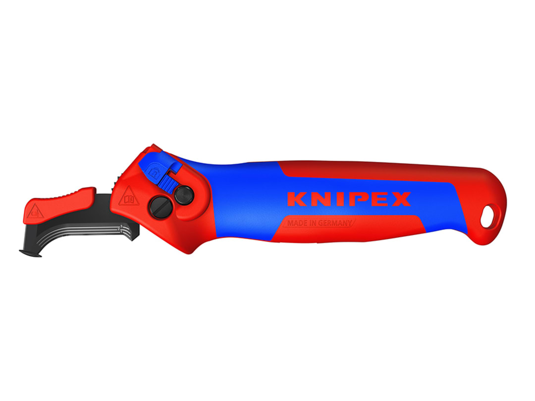 Knipex 16 50 145 SB Stripping Knife with Guide Shoe and Ratchet Function 16 50 145 SB