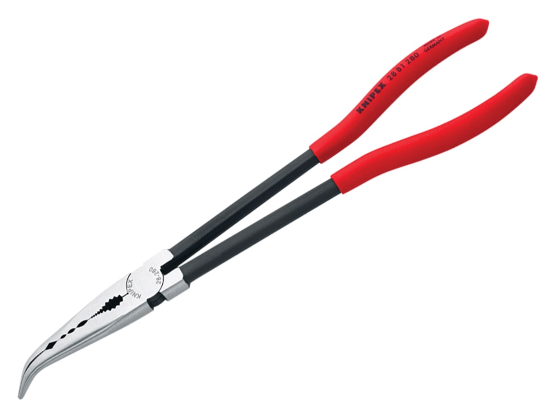 Knipex 28 81 280 Long Reach Bent Needle Nose Pliers 280mm 28 81 280 SB