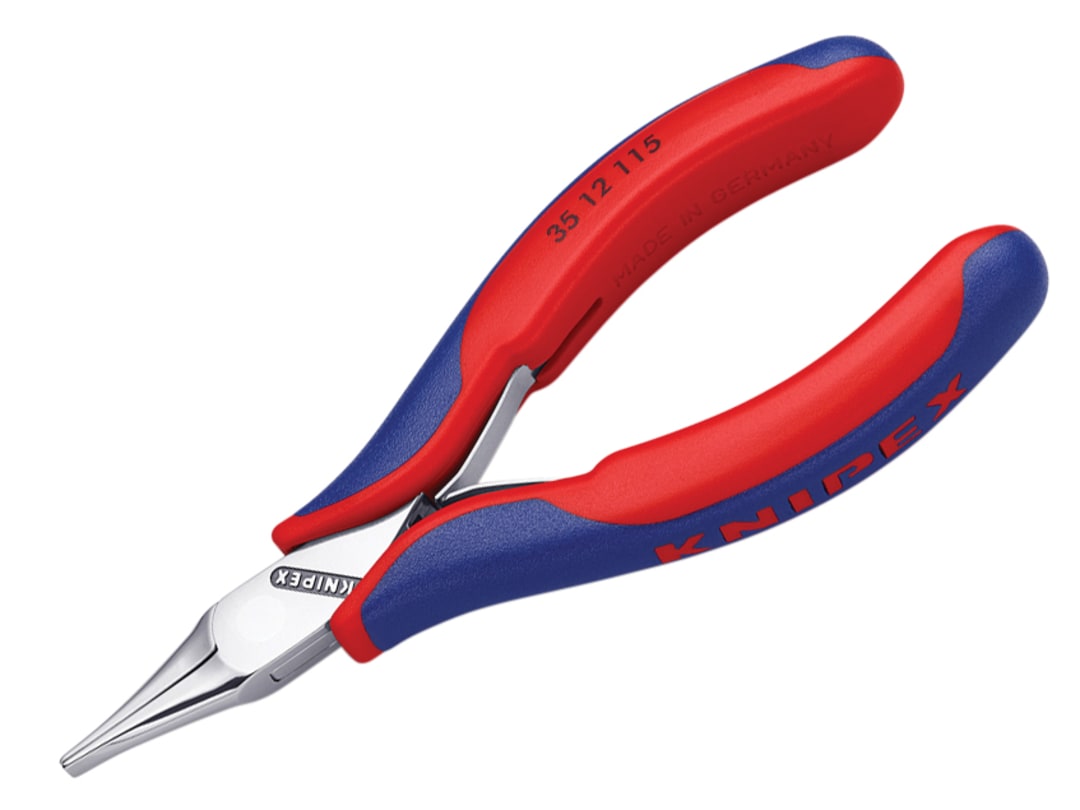 Knipex 35 12 115 Electronics Pliers, Flat Jaw 115mm 35 12 115 SB
