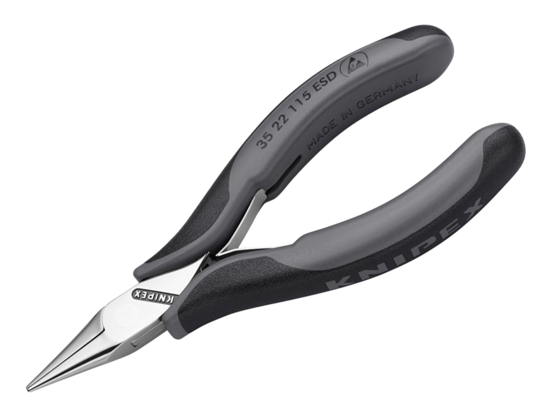 Knipex 35 22 115 ESD Electronics Pliers, Half Round 115mm 35 22 115 ESDSB