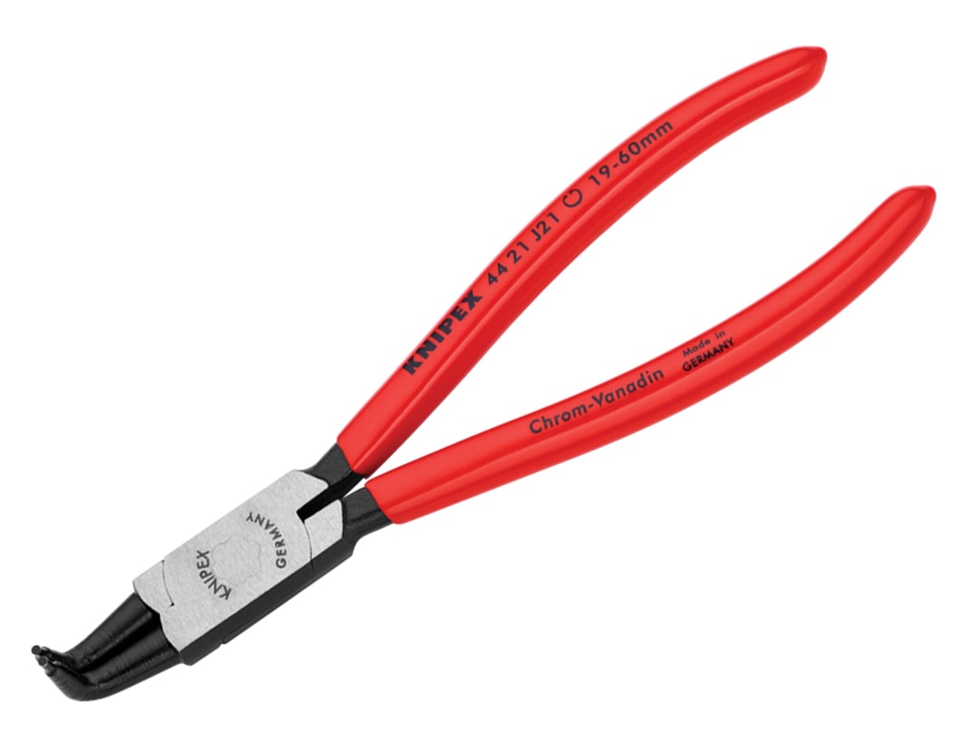 Knipex 44 21 J21 Circlip Pliers Internal 90° Bent Tip 19 - 60mm 44 21 J21 SB