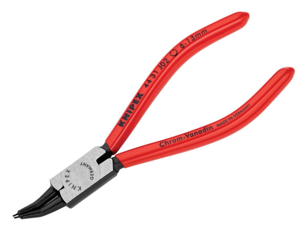 Knipex 44 31 J02 Circlip Pliers Internal 45° Bent Tip 8-13mm 44 31 J02