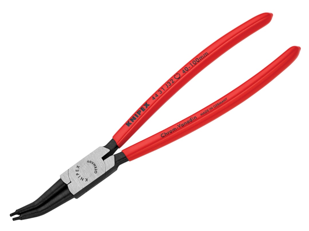 Knipex 44 31 J32 Circlip Pliers Internal 45° Bent Tip 40-100mm 44 31 J32