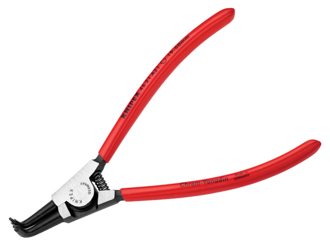 Knipex 46 21 A21 Circlip Pliers External 90° Bent Tip 19 - 60mm 46 21 A21 SB