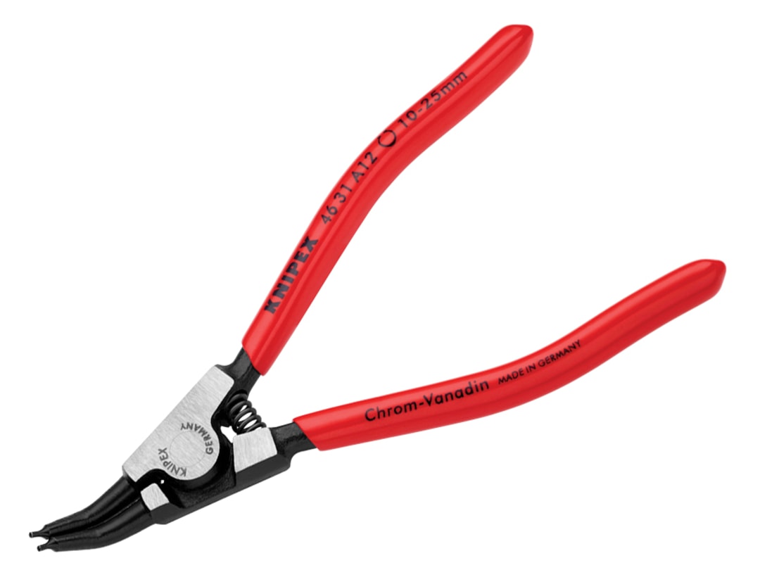 Knipex 46 31 A12 Circlip Pliers External 45° Bent Tip 10-25mm 46 31 A12