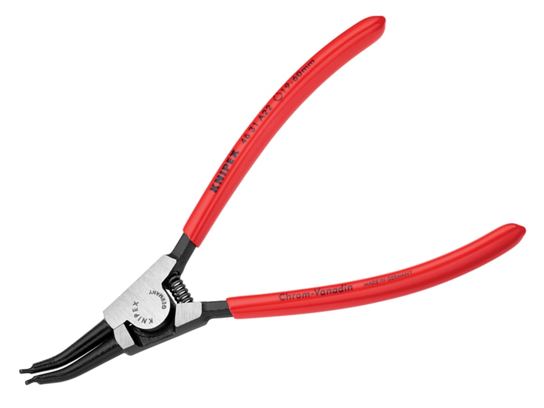 Knipex 46 31 A22 Circlip Pliers External 45° Bent Tip 19-60mm 46 31 A22