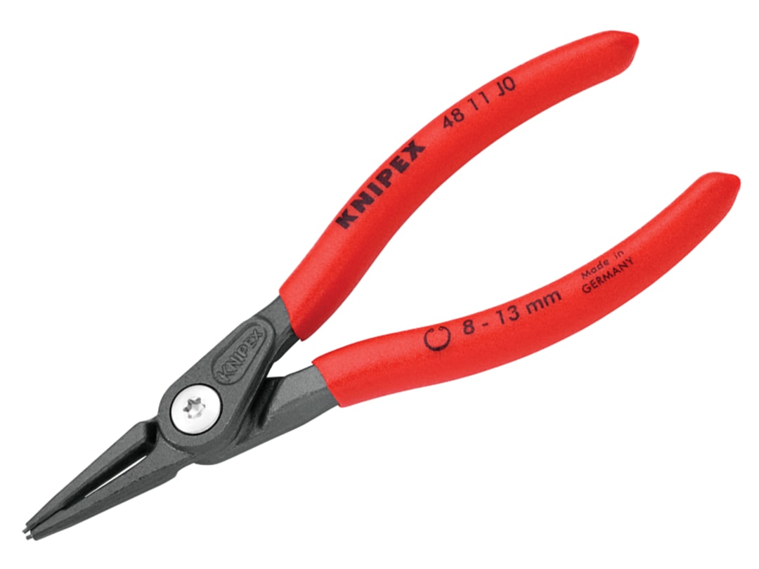 Knipex 48 11 J0 Precision Circlip Pliers Internal Straight 8-13mm 48 11 J0 SB