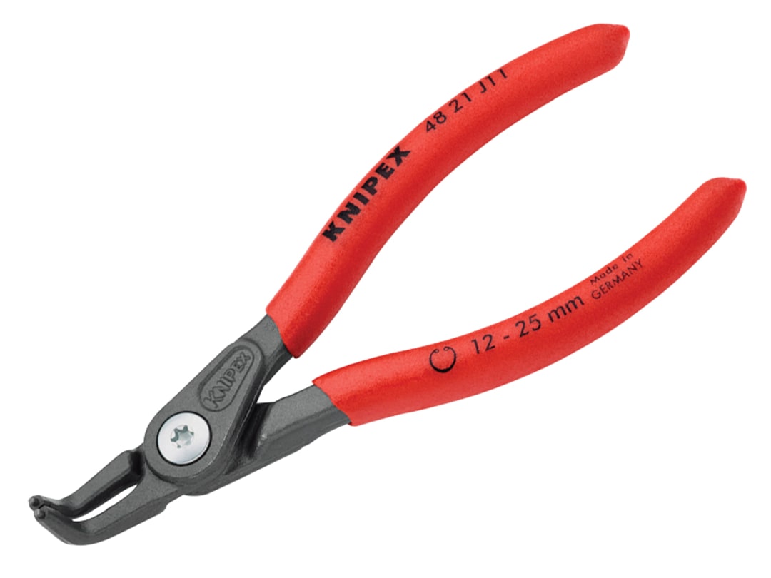Knipex 48 21 J11 Precision Circlip Pliers Internal 90° Bent 12-25mm 48 21 J11 SB