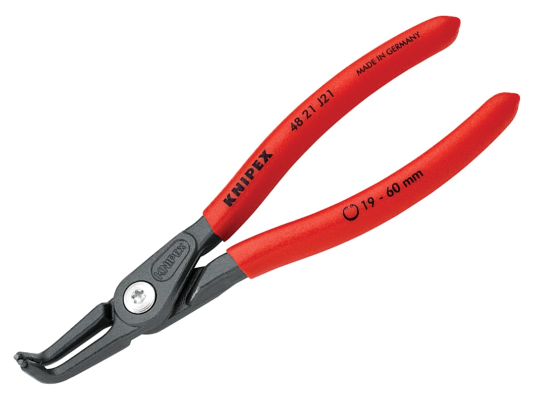 Knipex 48 21 J21 Precision Circlip Pliers Internal 90° Bent 19-60mm 48 21 J21 SB