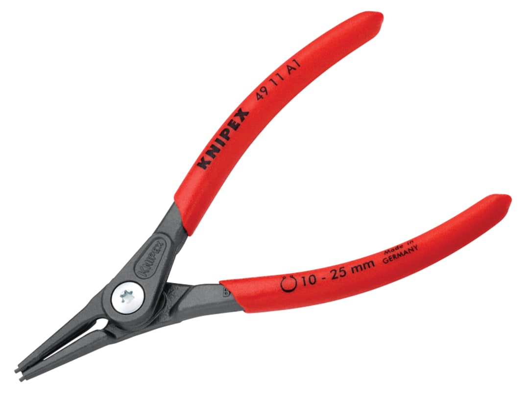 Knipex 49 11 A1 Precision Circlip Pliers External Straight 10-25mm 49 11 A1 SB