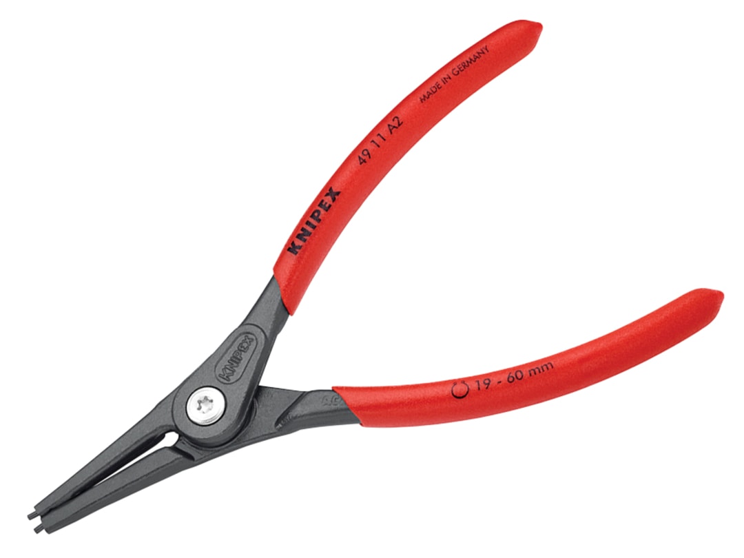 Knipex 49 11 A2 Precision Circlip Pliers External Straight 19-60mm 49 11 A2 SB