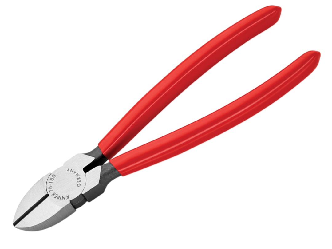 Knipex 70 01 180 Diagonal Cutters Plastic Coated Grip 180mm 70 01 180 SB