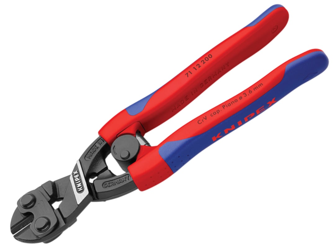 Knipex 71 12 20 CoBolt® Bolt Cutters Multi-Component Grip with Return Spring 200mm 71 12 200 SB