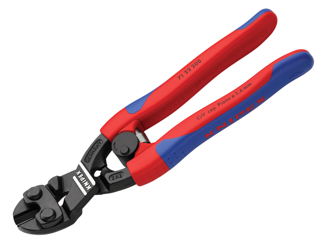 Knipex 71 22 200 CoBolt® Compact Bolt Cutters Multi-Component Grip 200mm 71 22 200 SB