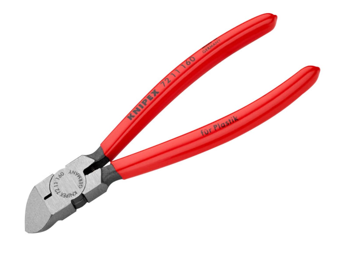 Knipex 72 11 160 Diagonal Cutters for Plastics 160mm 72 11 160 SB
