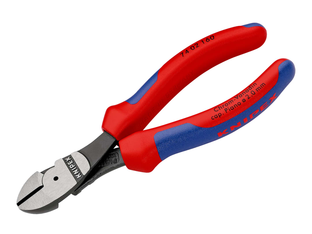 Knipex 74 02 160 High Leverage Diagonal Cutters Multi-Component Grip 160mm 74 02 160 SB
