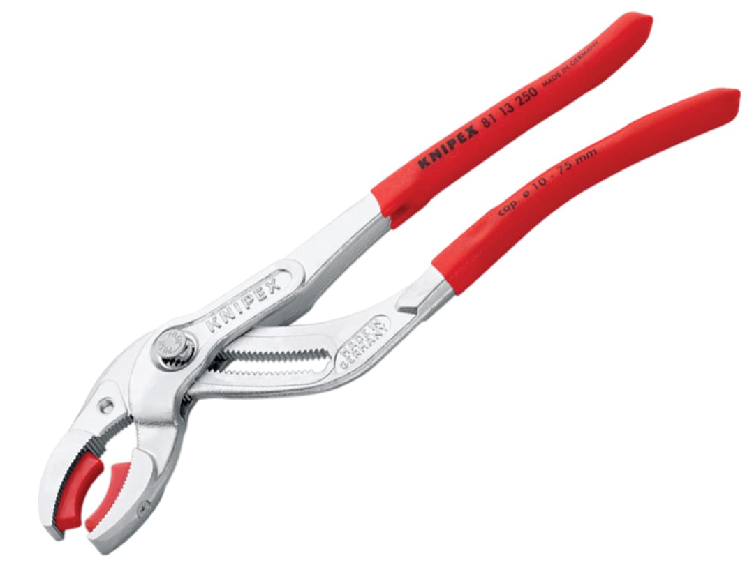 Knipex 81 11 250 Siphon and Connector Pliers Chrome Finish 250mm 81 13 250 SB