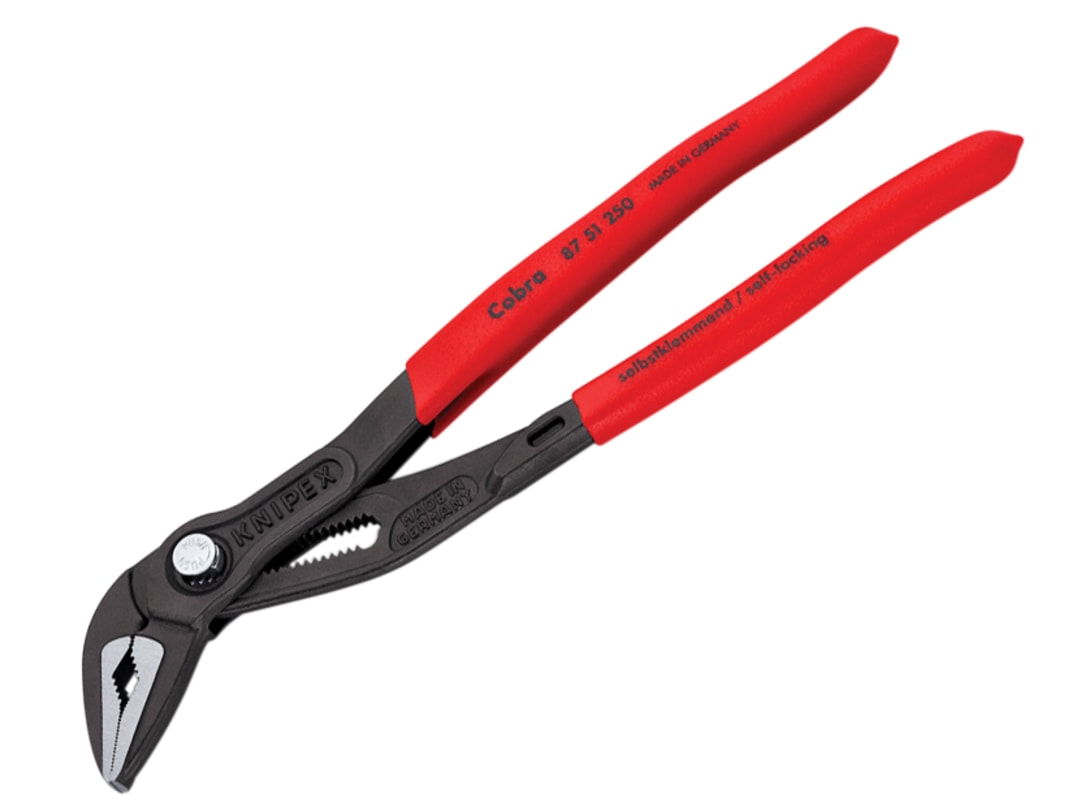 Knipex 87 51 250 Cobra® ES Extra Slim Water Pump Pliers Plastic Coated Grip 250mm 87 51 250 SB
