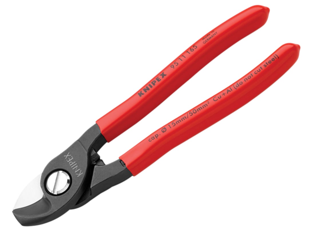 Knipex 95 11 165 Cable Shears PVC Grip 165mm 95 11 165 SB