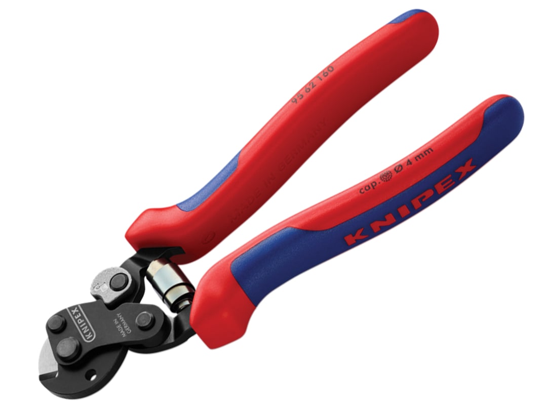 Knipex 95 62 160 Wire Rope Cutters Multi-Component Grip 160mm 95 62 160 SB