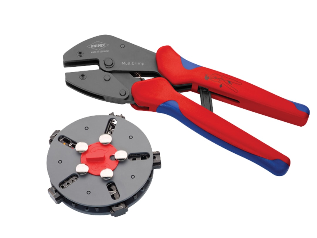 Knipex 97 33 02 MultiCrimp® Crimping Pliers with 5 Quick Change Cartridges 97 33 02
