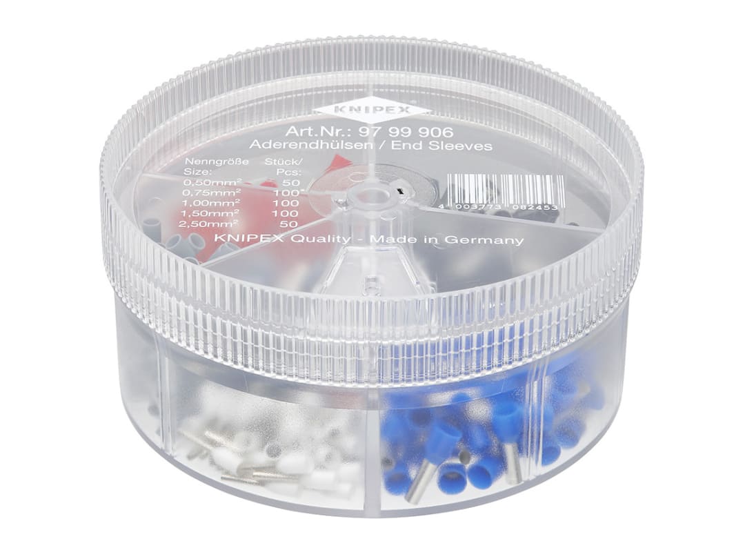 Knipex 97 99 906 Bootlace Ferrule Kit, 400 Piece 97 99 906