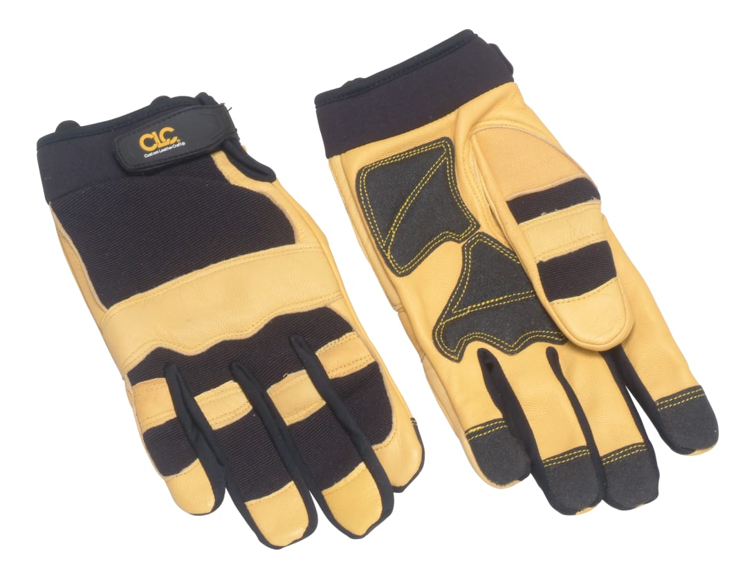 Kuny's Hybrid-275 Top Grain Leather Neoprene Cuff Gloves - Large 275L