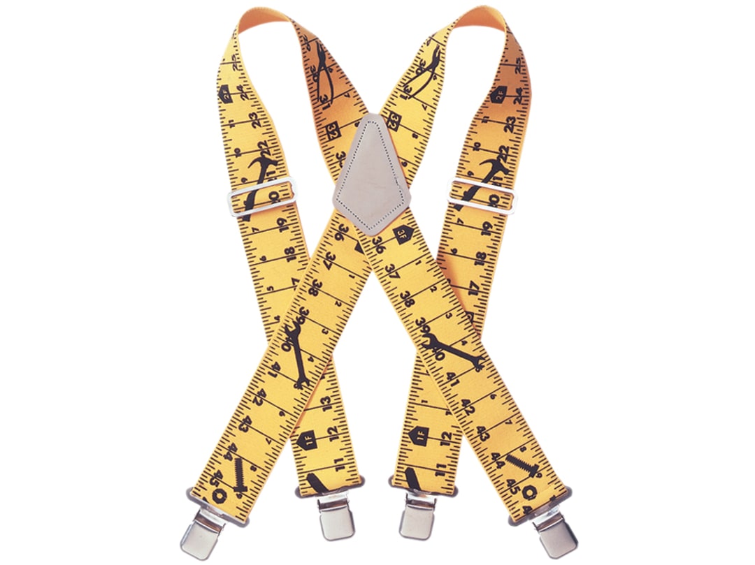 Kuny's SP-15YT Yellow Tape Measure Braces 2in Wide SP15YT