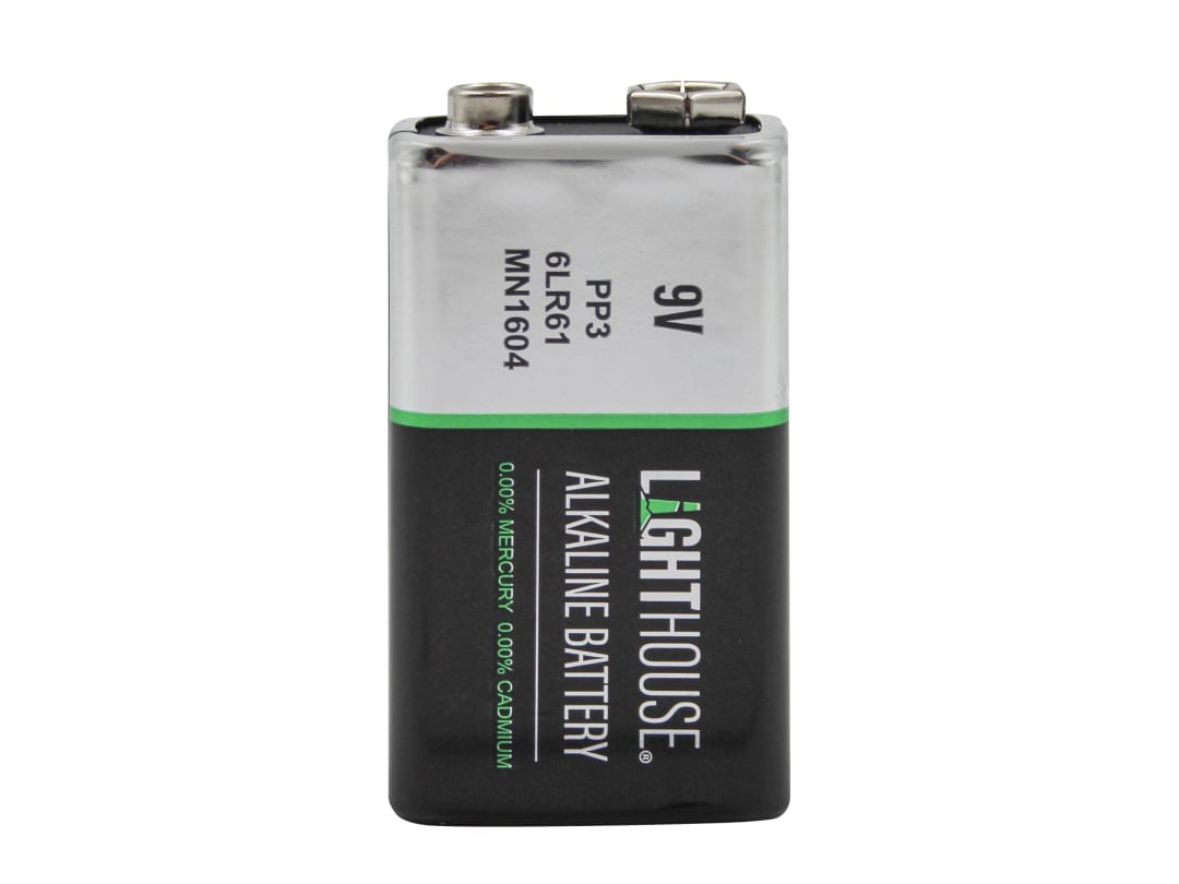 Lighthouse 9V LR61 Alkaline Battery 1100 mAh (Single Pack) 6LR61