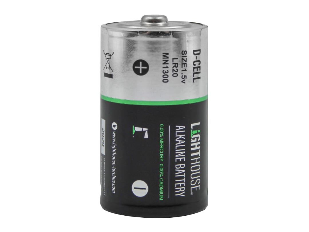 Lighthouse D LR20 Alkaline Batteries 14800 mAh (Pack 2) LR20