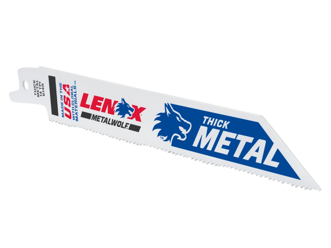 LENOX MetalWolf Wave Edge Reciprocating Saw Blade 152 x 19 x 0.9mm 14 TPI (Pack 25) 20494B614R