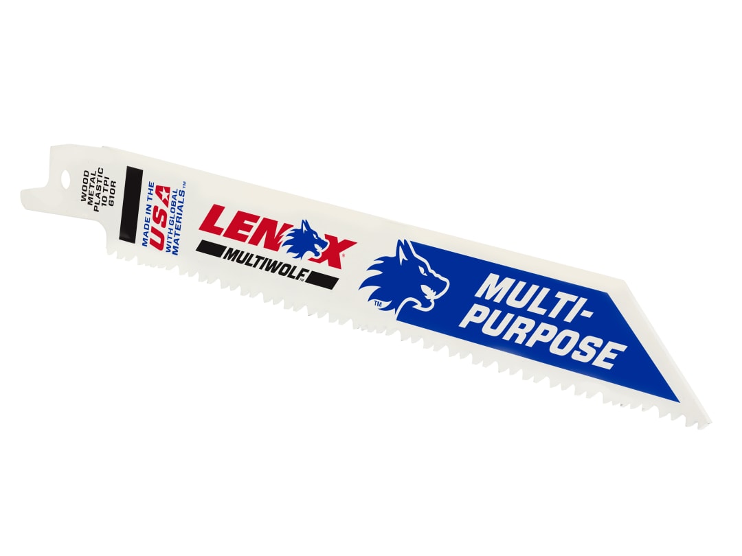 LENOX MultiWolf Wave Edge Reciprocating Saw Blade 152 x 19 x 0.9mm 10 TPI (Pack 5) 20562610R