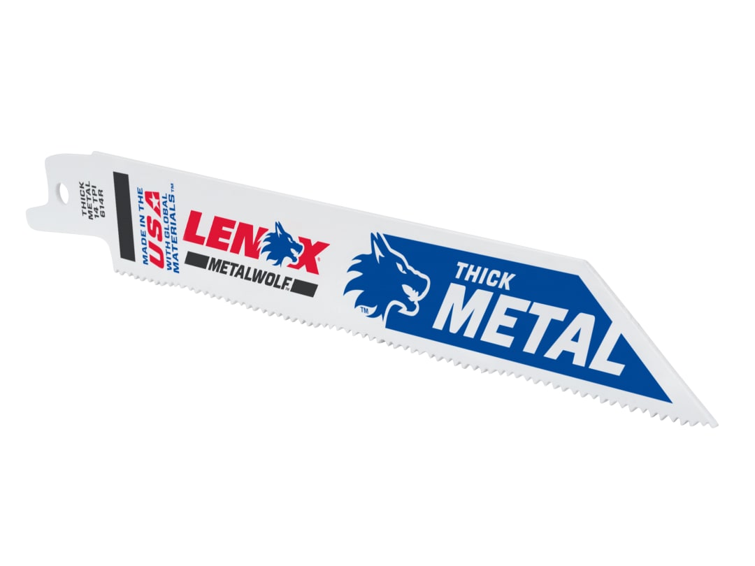 LENOX MetalWolf Wave Edge Reciprocating Saw Blade 152 x 19 x 0.9mm 14 TPI (Pack 5) 20564614R