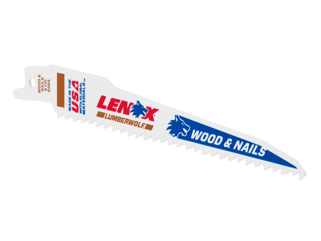 LENOX LumberWolf Reciprocating Saw Blade 152 x 19 x 1.3mm 6 TPI (Pack 5) 20572656R