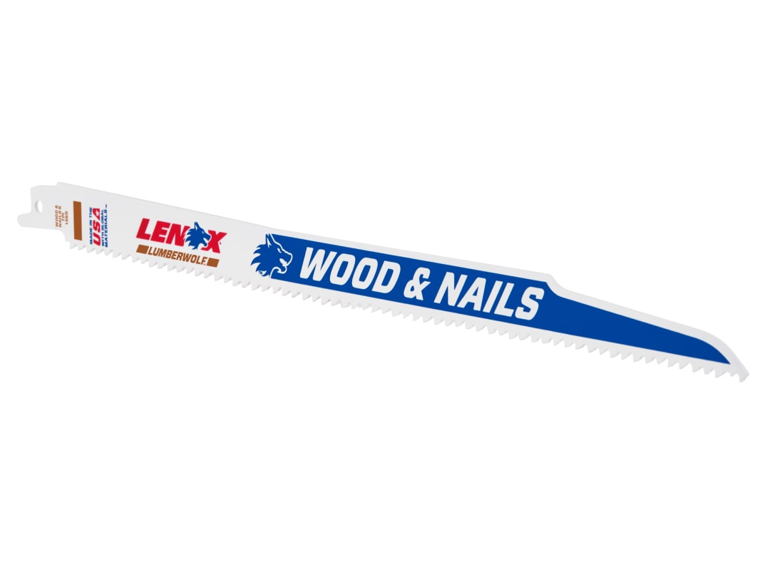 LENOX LumberWolf Reciprocating Saw Blade 305 x 19 x 1.3mm 6 TPI (Pack 5) 20585156R