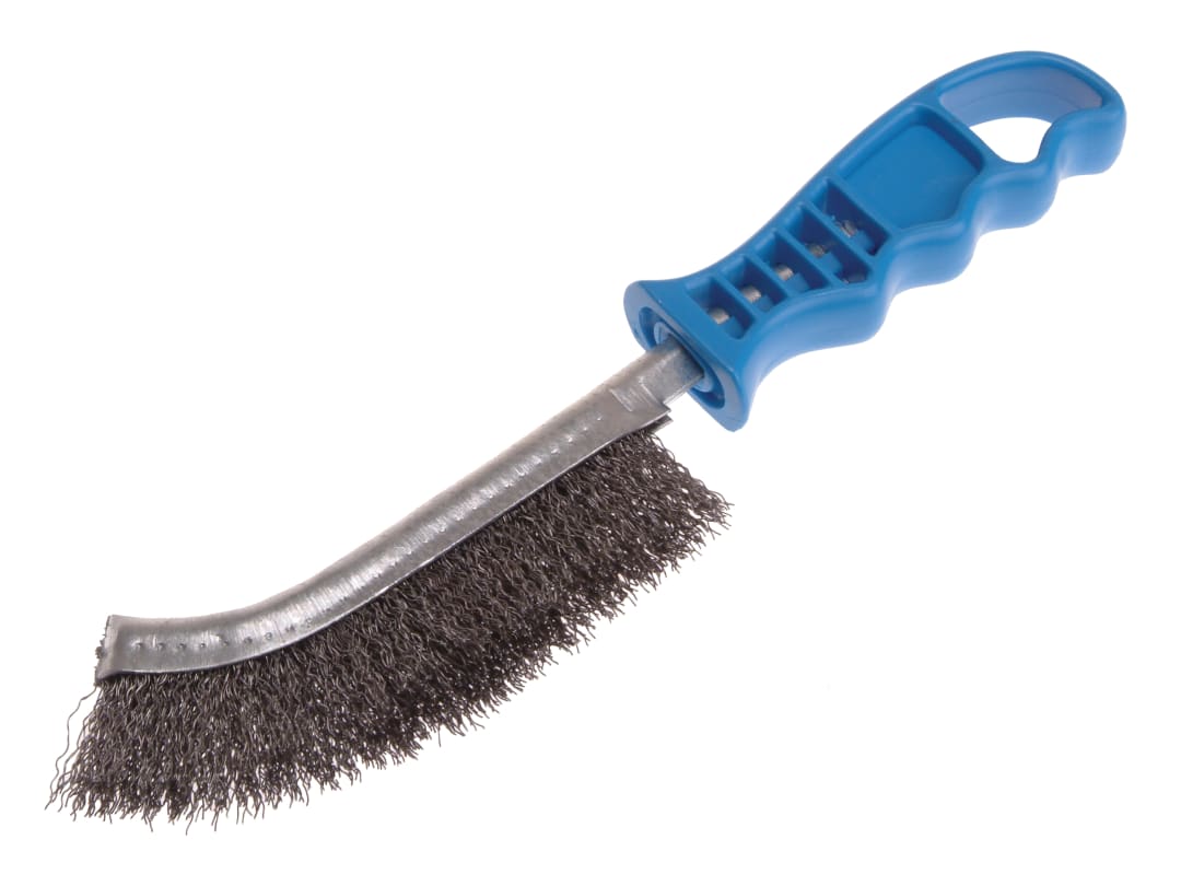 Lessmann Universal Hand Brush 260mm x 28mm 0.35 Crimped Steel Wire 056.301