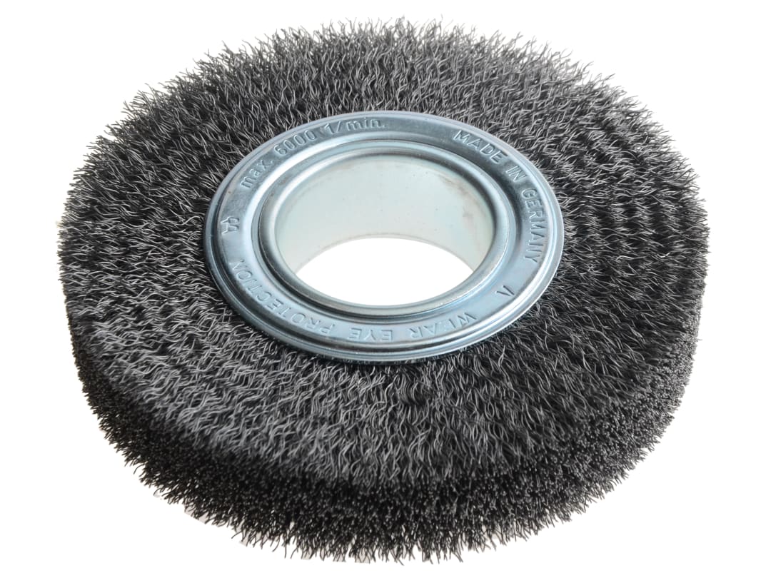 Lessmann Wheel Brush D150mm x W30-32 x 50 Bore Steel Wire 0.30 + Adaptors Set 3 345.163