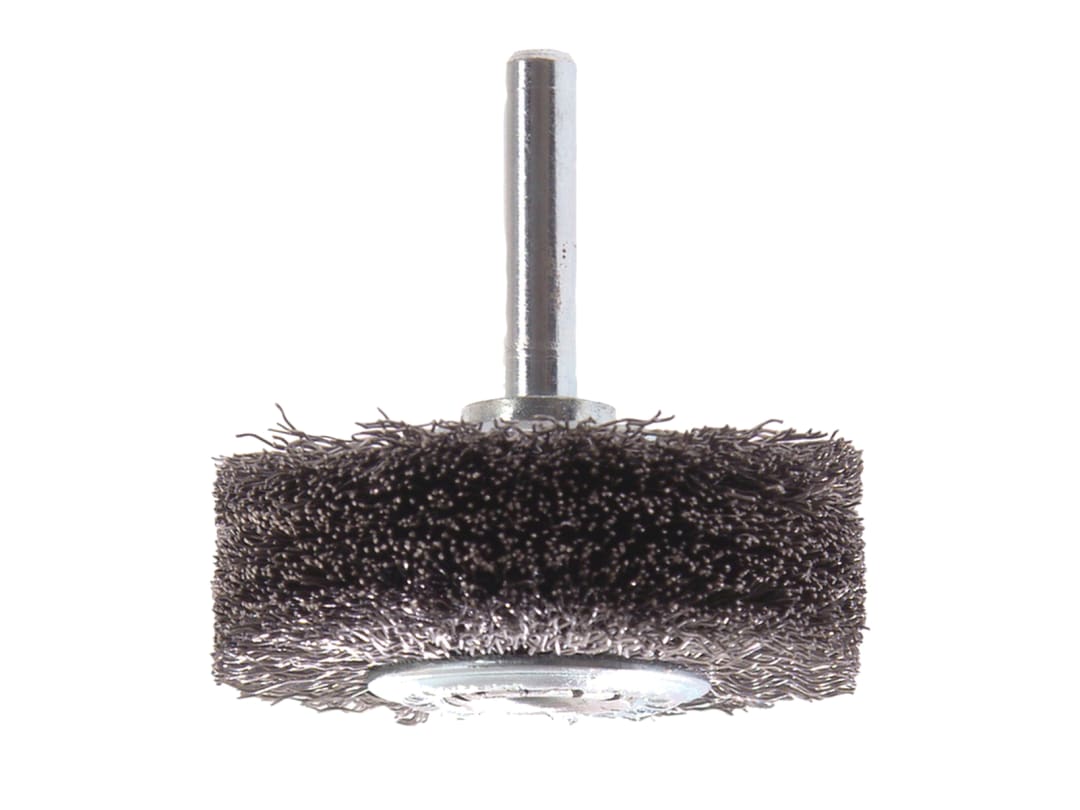 Lessmann Wire Wheel Brush with Shank 70 x 13mm, 0.30 Steel Wire 417.163