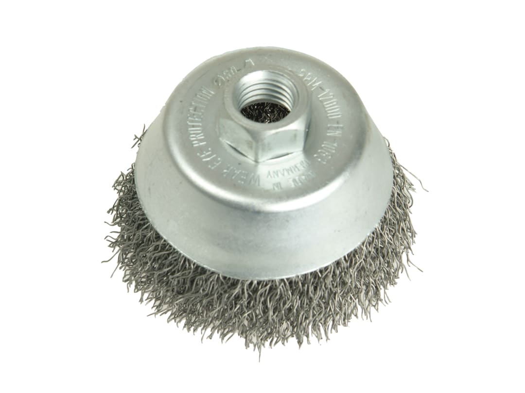Lessmann Cup Brush 150mm M14, 0.35 Steel Wire 429.177