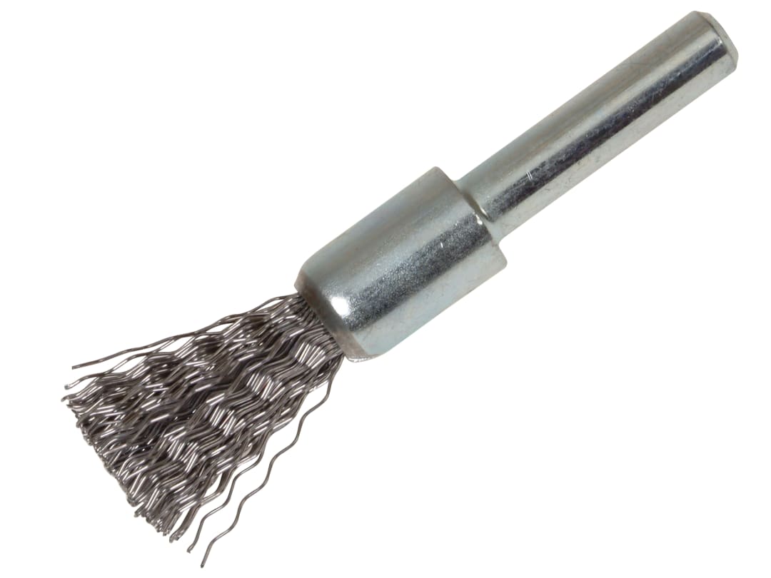 Lessmann End Brush with Shank 12 x 60mm, 0.30 Steel Wire 451.161